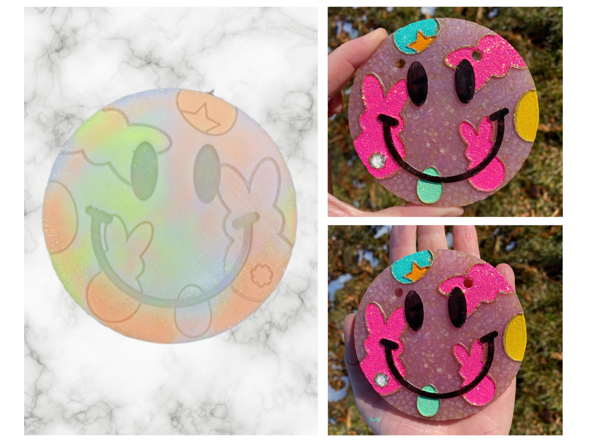 Round Smile Inserts Freshie Mold