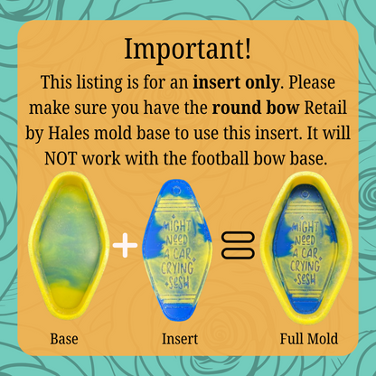 Tennis Ball Bow Insert Freshie Mold