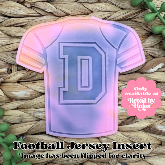 D Varsity Letter Football Jersey Insert Freshie Mold