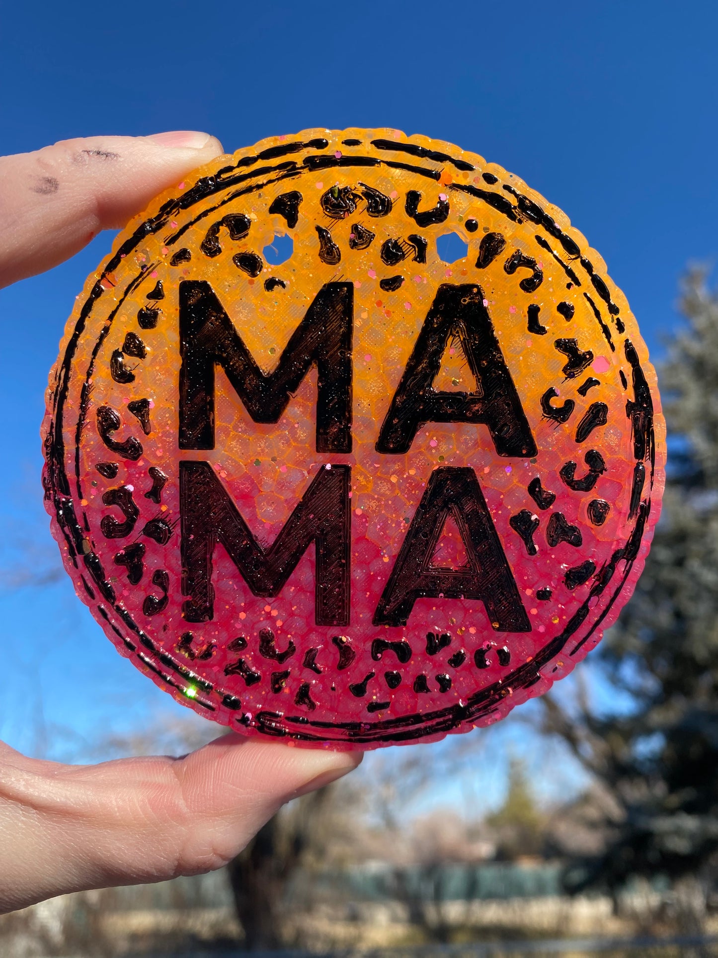 Mama Leopard Circle Freshie