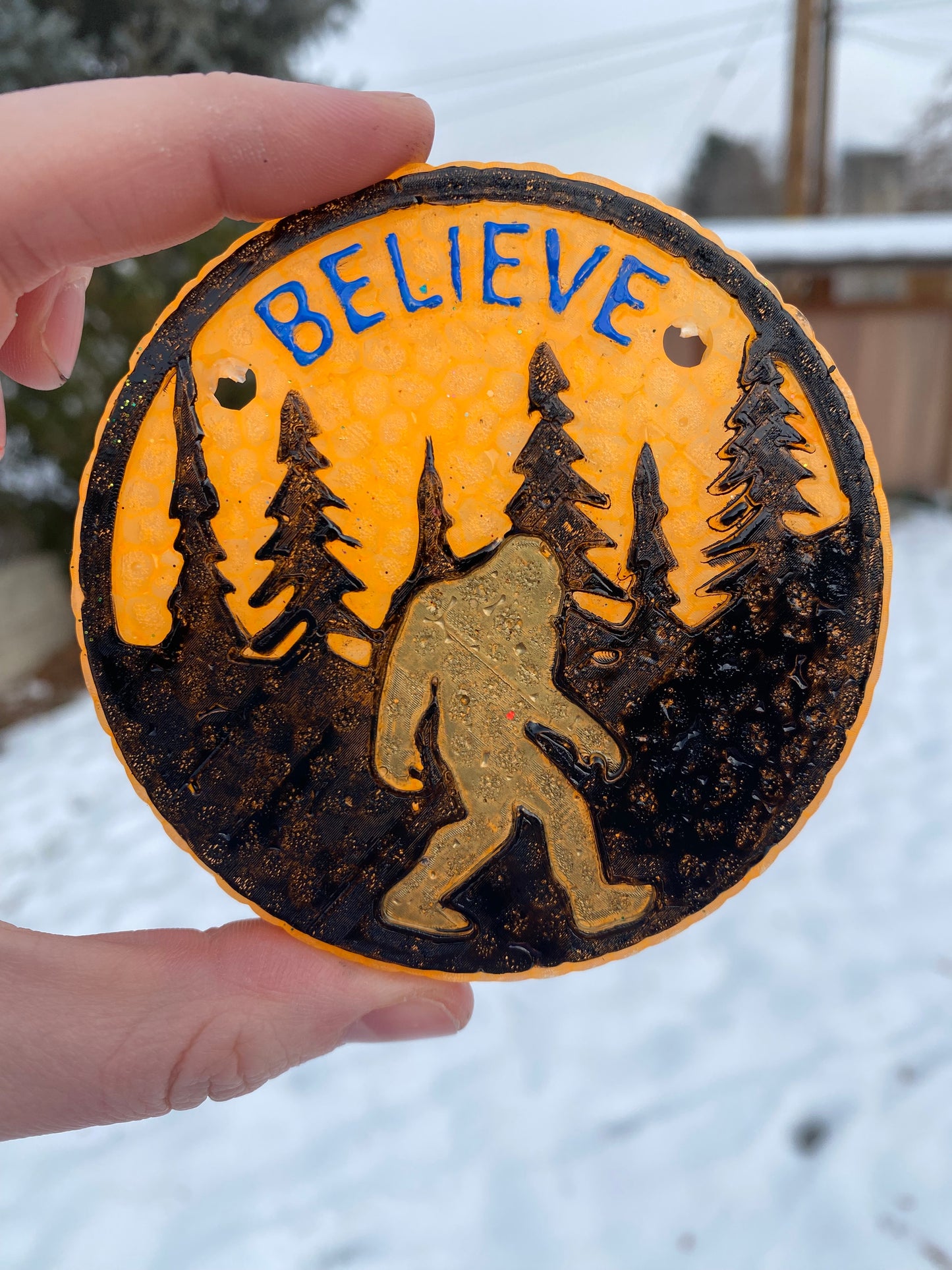 Believe Sasquatch Bigfoot Freshie