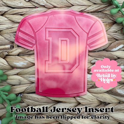 D Varsity Letter Football Jersey Insert Freshie Mold