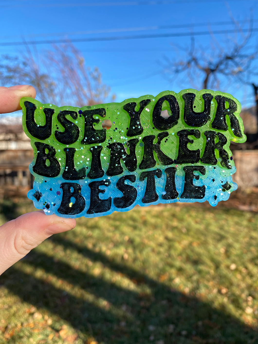 Use Your Blinker Bestie Freshie