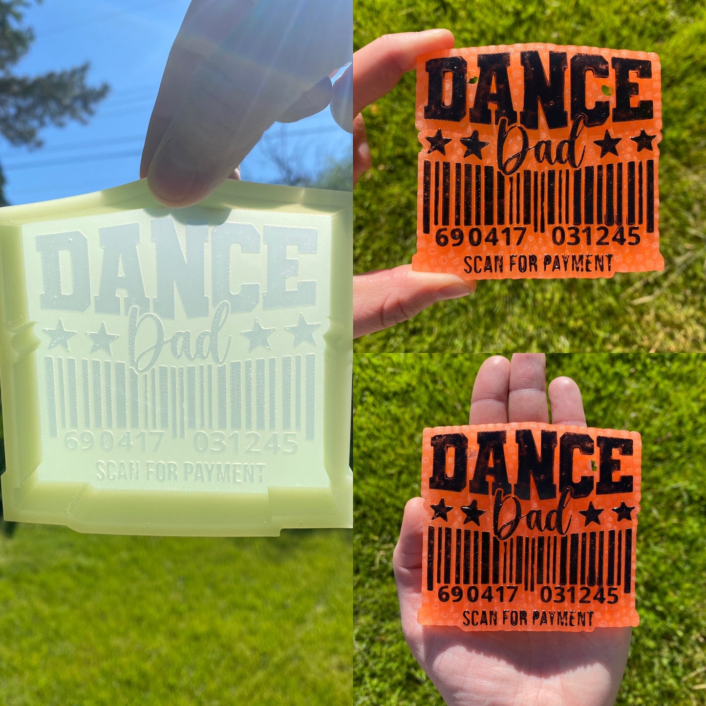 Dance Dad Scan for Payment Barcode Mold