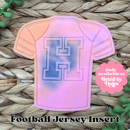 H Varsity Letter Football Jersey Insert Freshie Mold