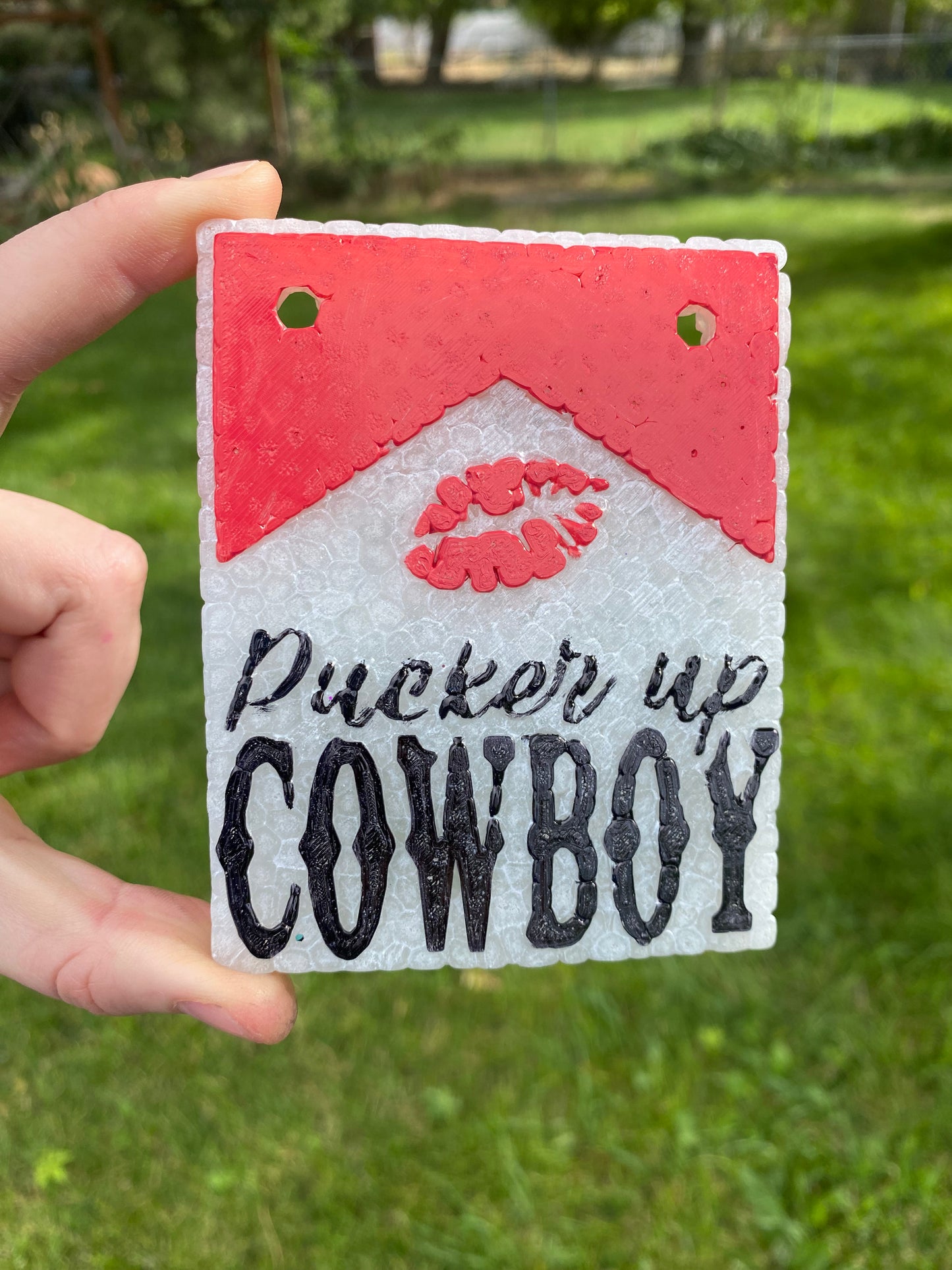 Pucker Up Cowboy Freshie