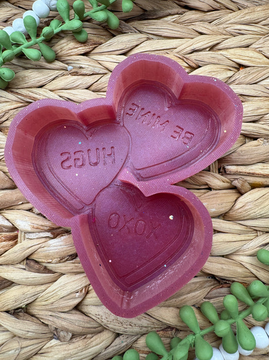Triple Heart Stack Be Mine XOXO Hugs - USED - K&L