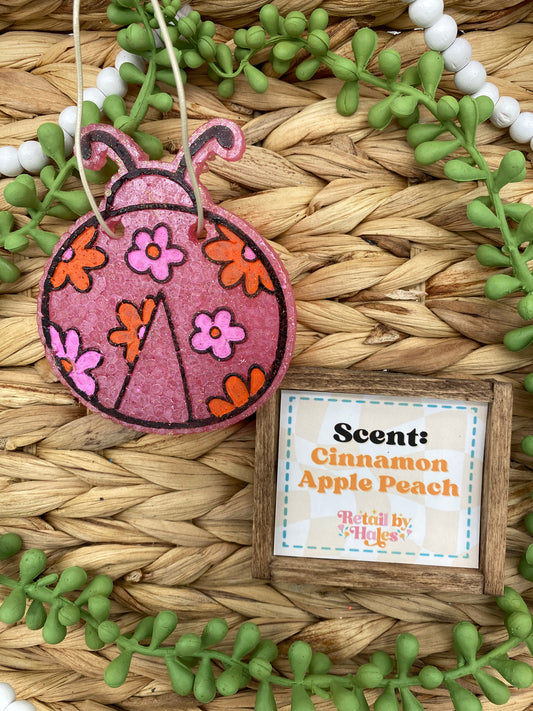 45- Floral Ladybug- Cinnamon Apple Peach