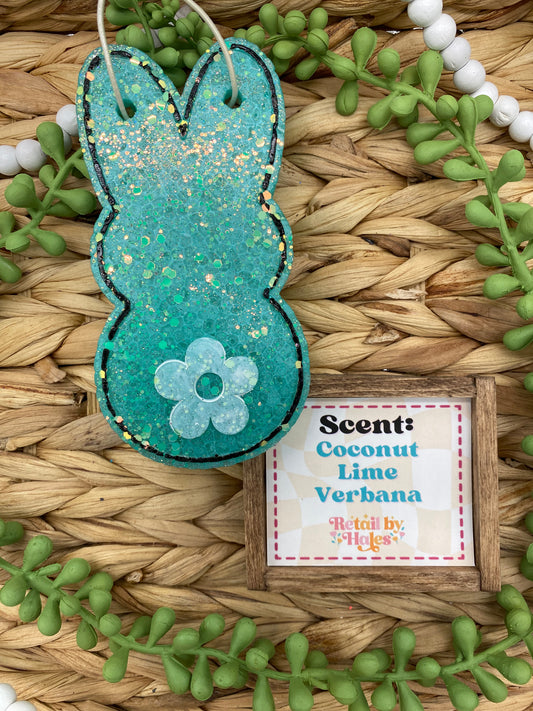 46- Easter Peep Flower- Coconut Lime Verbana