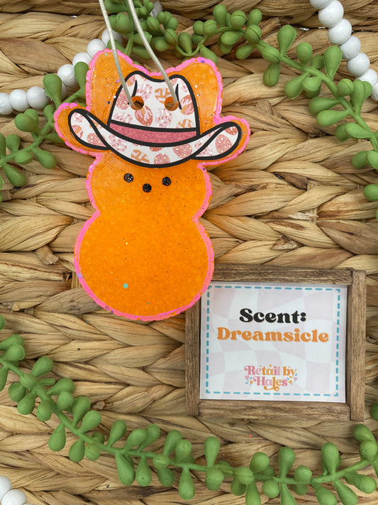 70- Easter Peep Cowboy- Dreamsicle