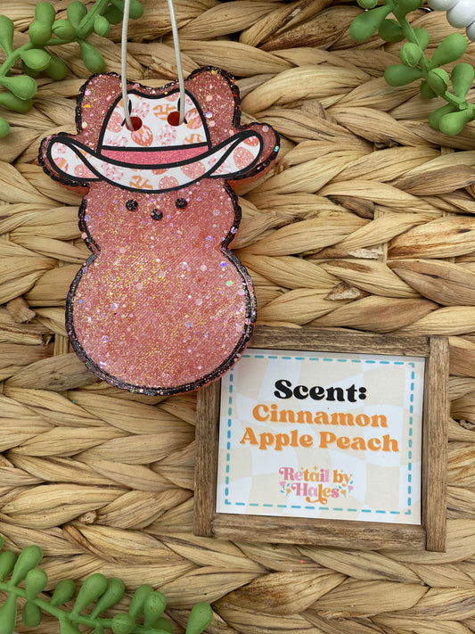 141- Cowboy Western Peep Easter - Cinnamon Apple Peach