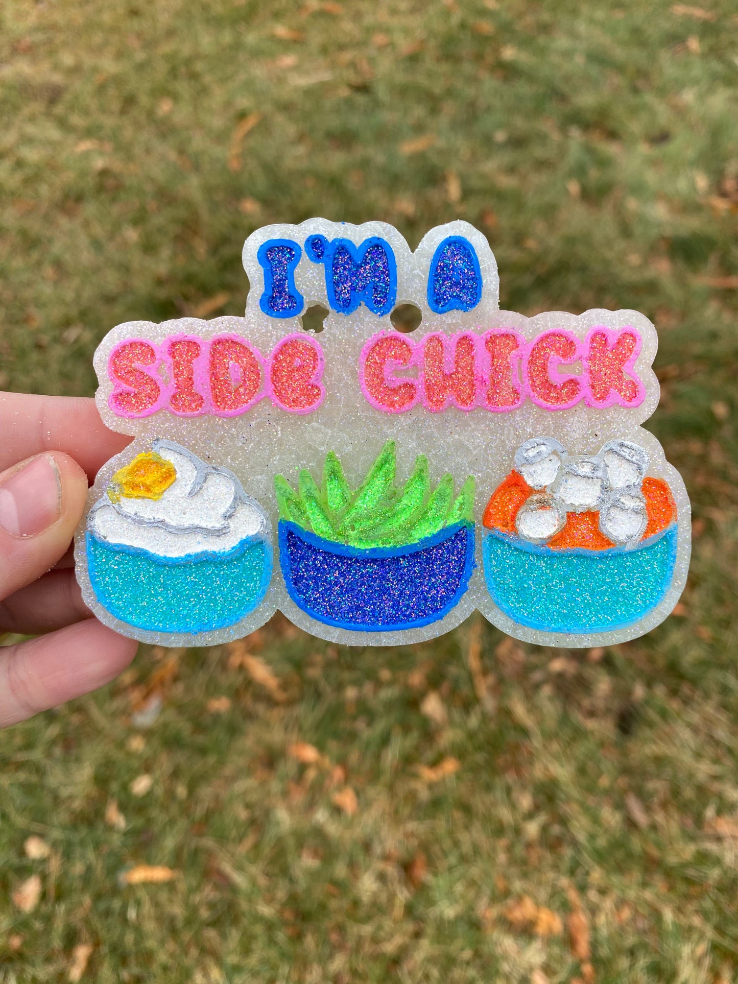 I'm A Side Chick Freshie Mold, Snarky Freshie Mold, Food Freshie Molds, Thanksgiving Freshie Mold, Dinner Freshie Mold, Restaurant Mold