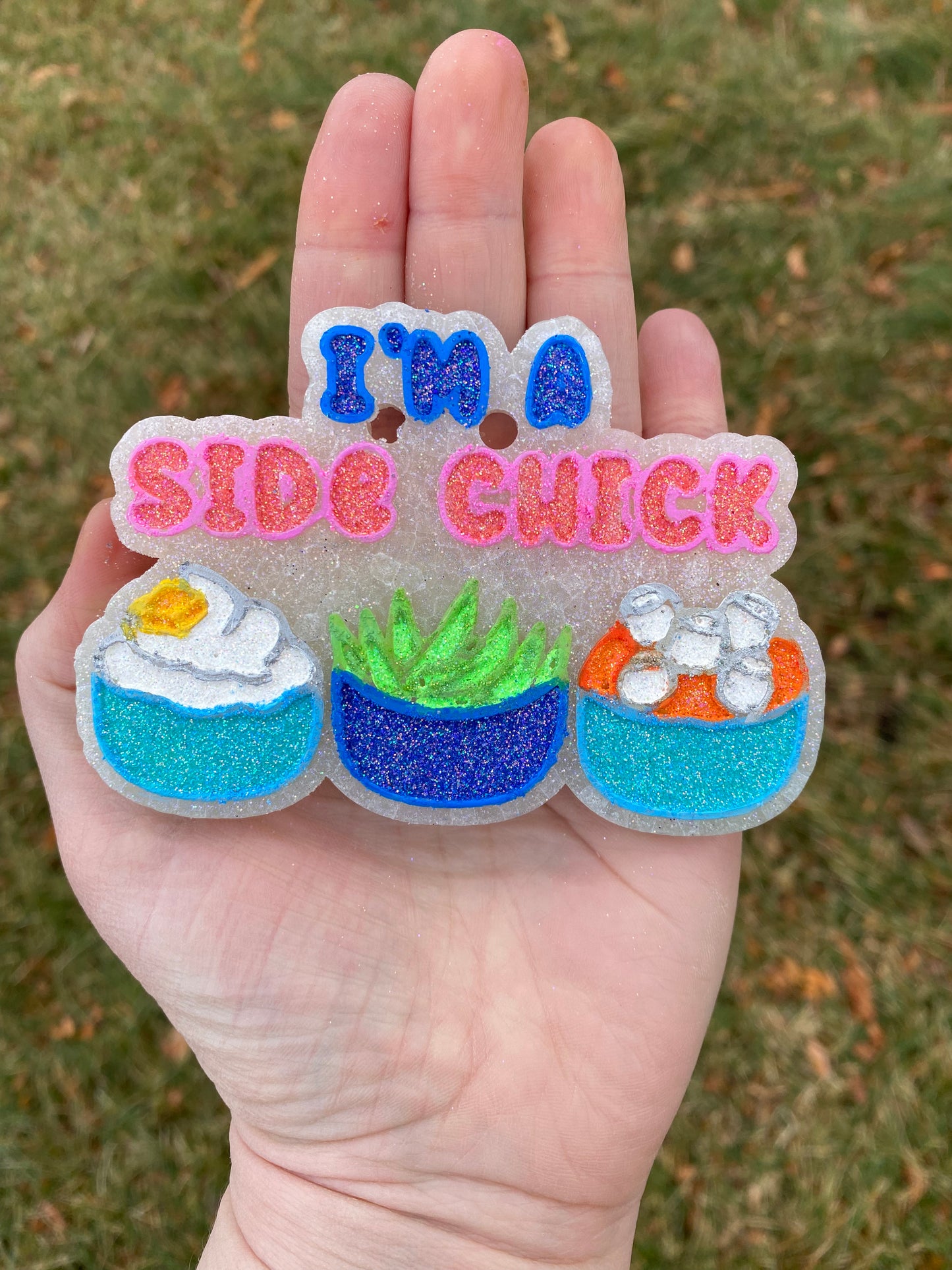 I'm A Side Chick Freshie Mold, Snarky Freshie Mold, Food Freshie Molds, Thanksgiving Freshie Mold, Dinner Freshie Mold, Restaurant Mold