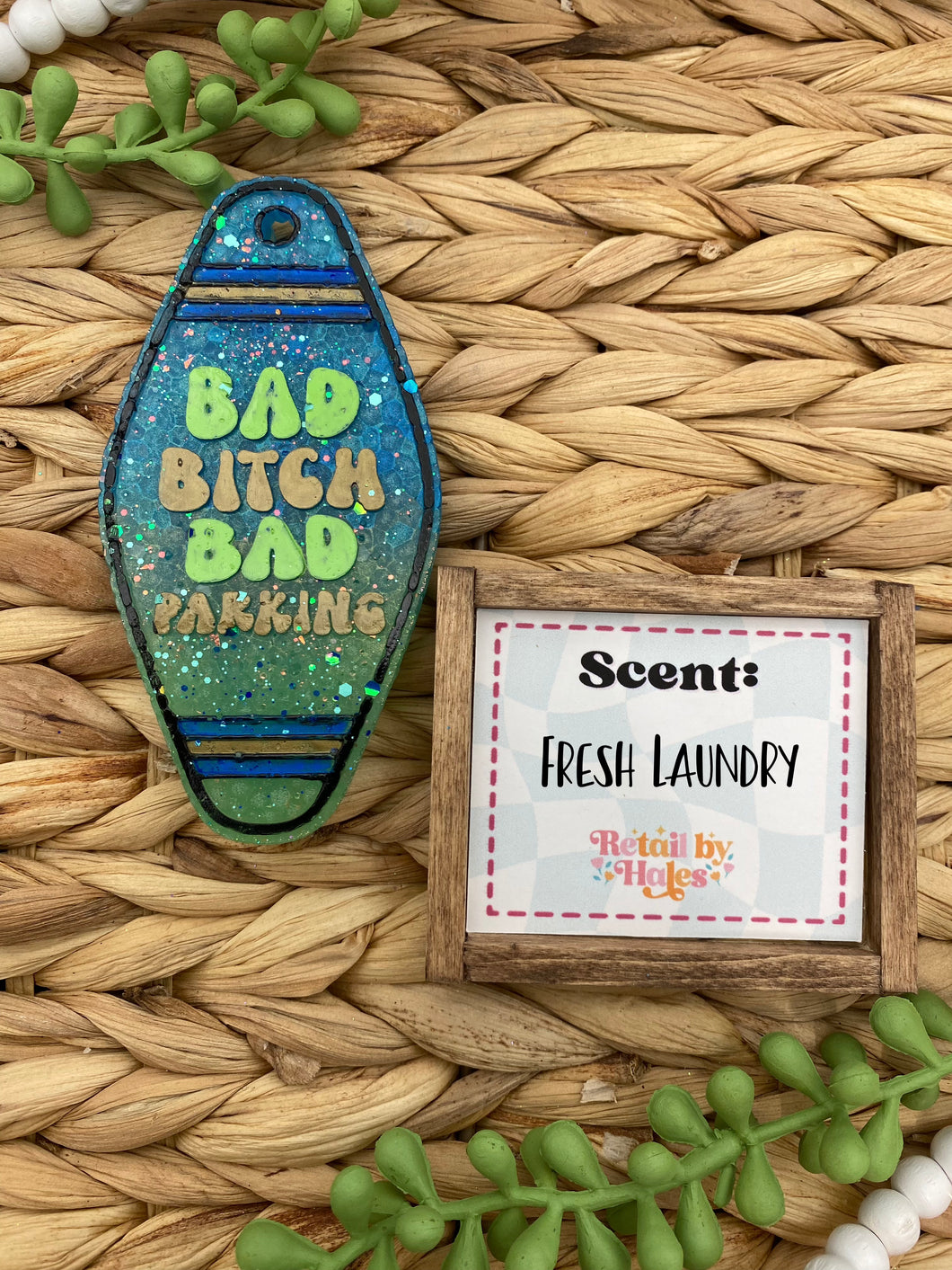 206- Bad Bitch Bad Parking - Fresh Laundry - funny, humor, adult humor, motel key