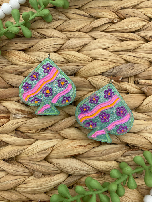 319 - Spade Vent Clips - Volcano - Summer - Flowers - Spring