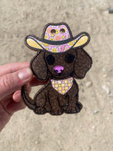 Load image into Gallery viewer, Cowboy Dachshund Dog Freshie
