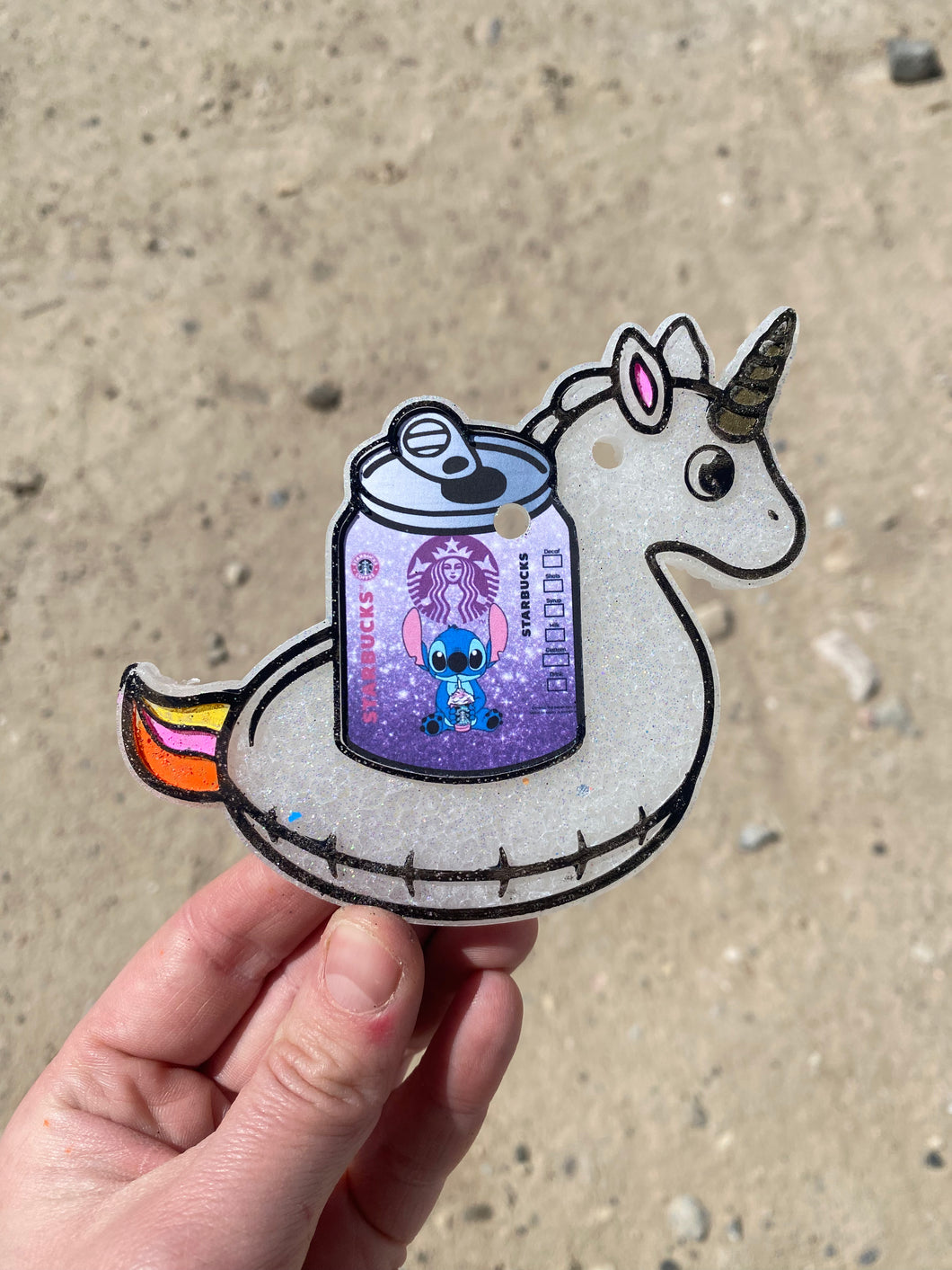 Unicorn Floaty with Can Freshie