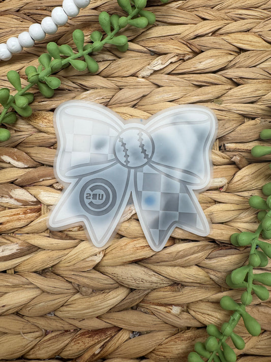 B Grade- Cubs baseball bow INSERT