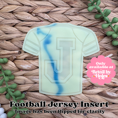 J Varsity Letter Football Jersey Insert Freshie Mold