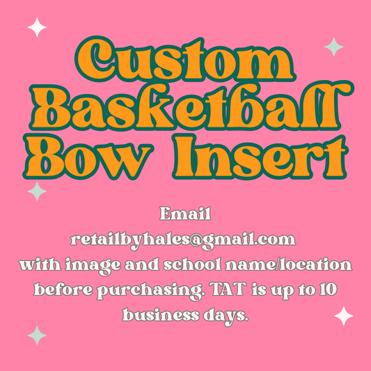 CUSTOM Basketball Bow Insert Freshie Mold