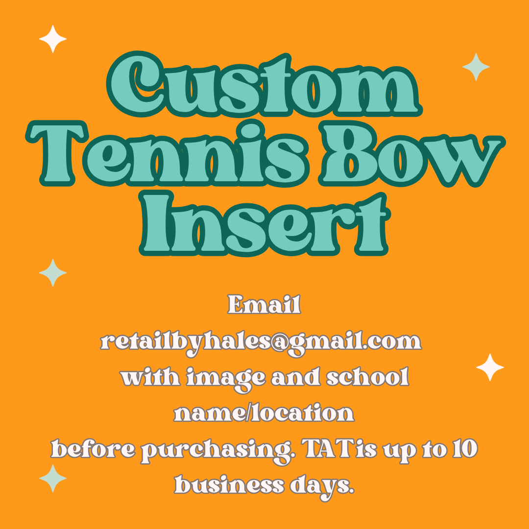 CUSTOM Tennis Ball Bow Insert Freshie Mold