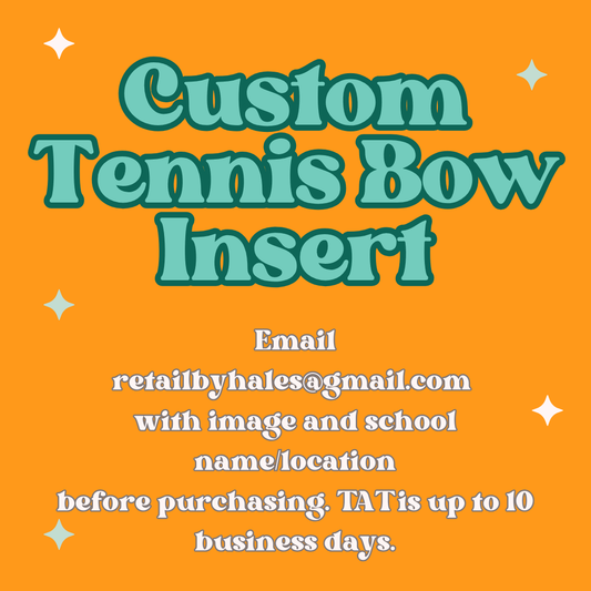 CUSTOM Tennis Ball Bow Insert Freshie Mold