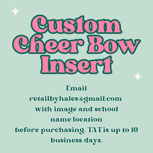 CUSTOM Cheer Bow Insert Freshie Mold