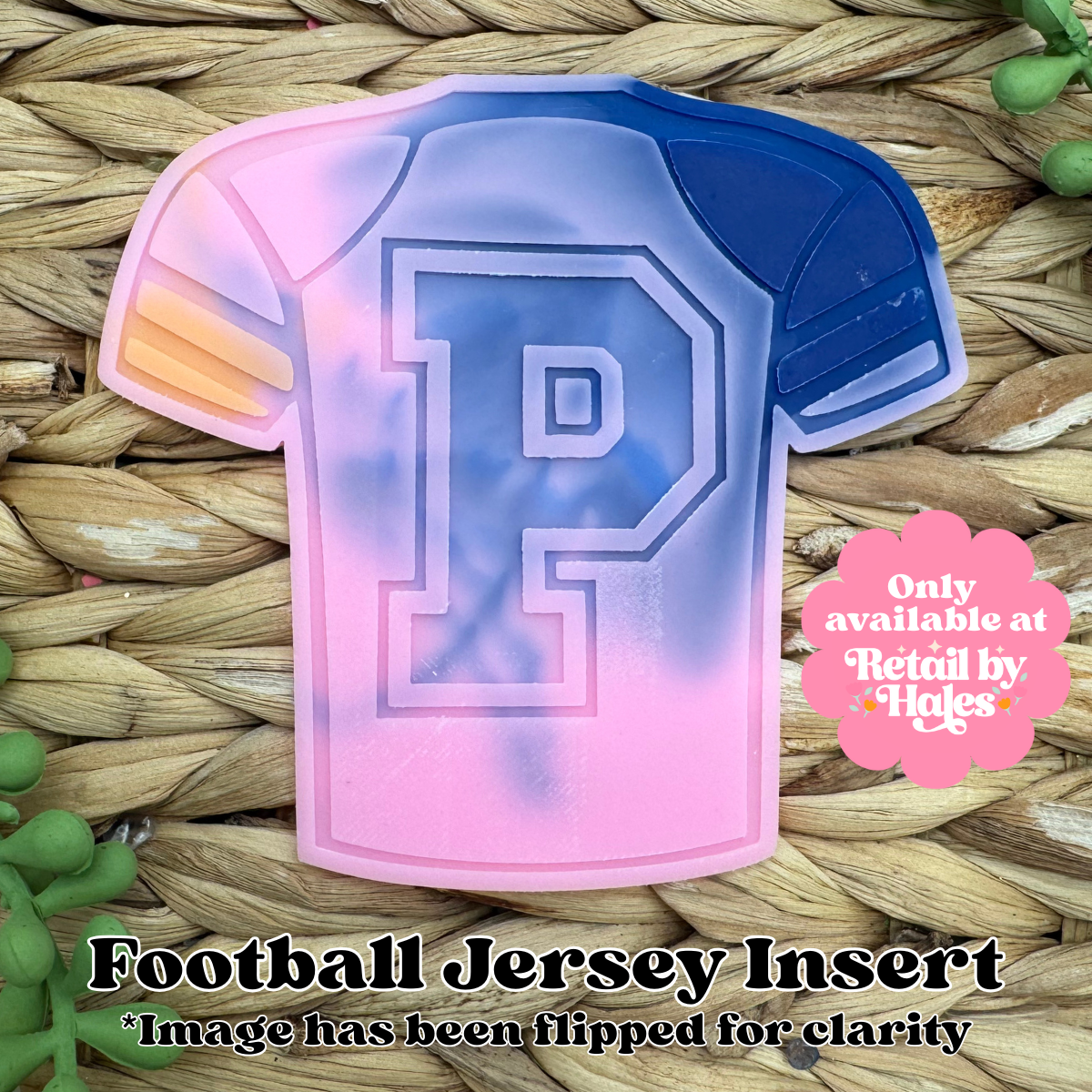 P Varsity Letter Football Jersey Insert Freshie Mold