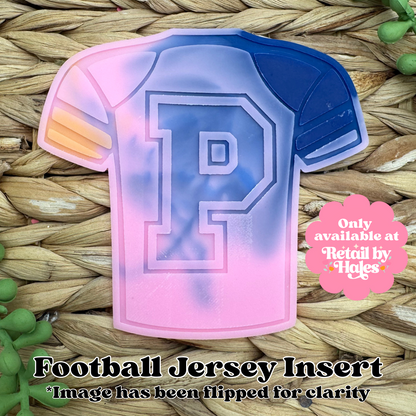 P Varsity Letter Football Jersey Insert Freshie Mold
