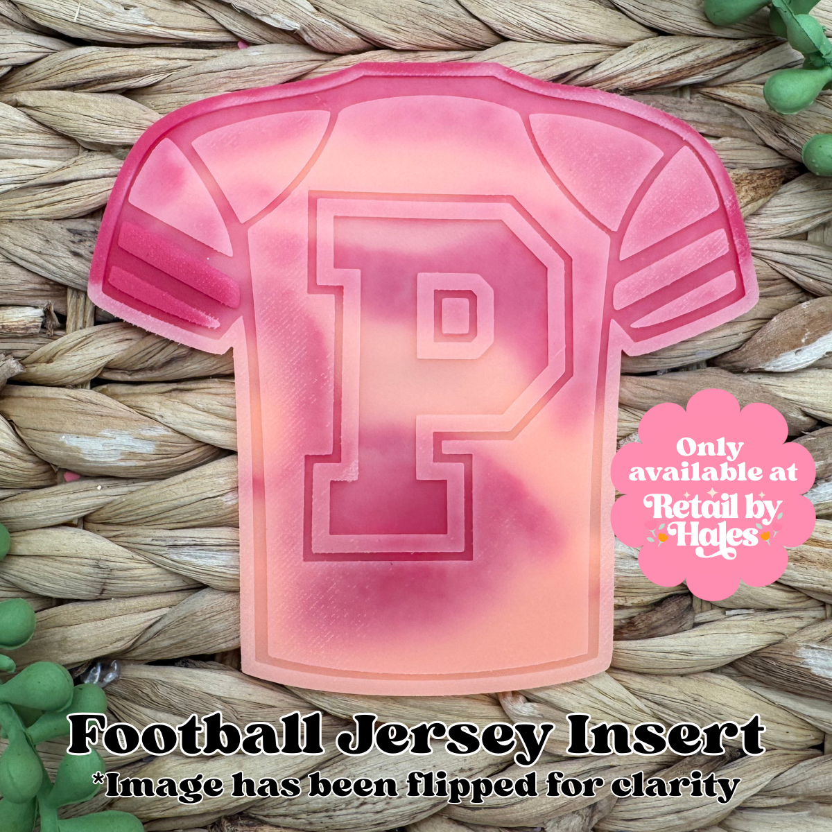 P Varsity Letter Football Jersey Insert Freshie Mold