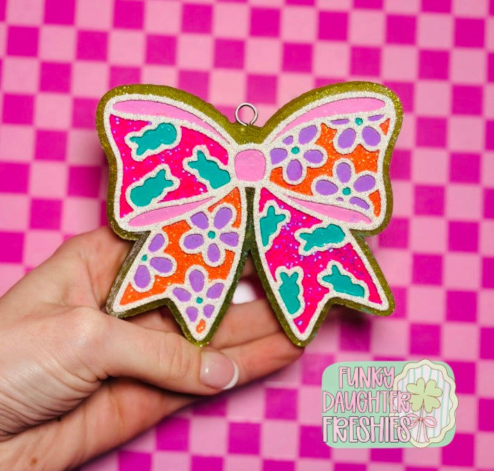 Peep Easter Round Bow Insert Freshie Mold