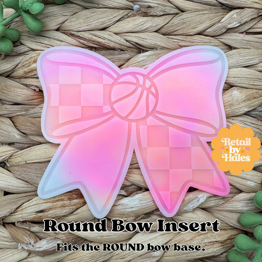 Basketball Bow Insert Freshie Mold