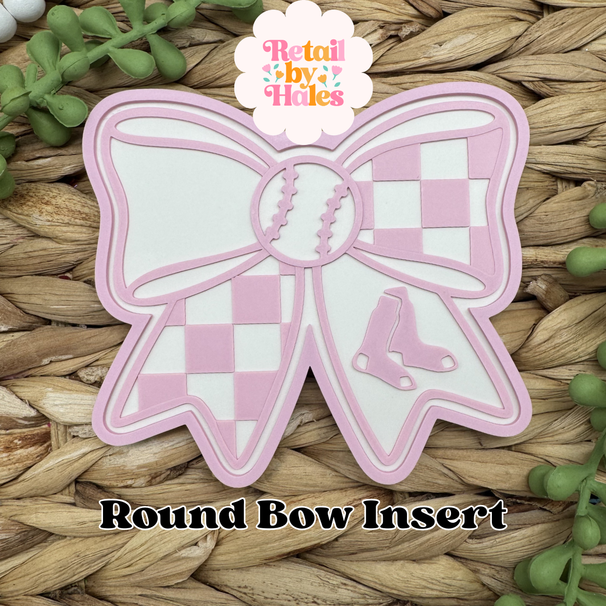 Boston Red Sox Baseball Bow Insert Freshie Mold