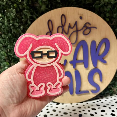 Alfie Christmas Story Pink Pajamas Freshie Mold