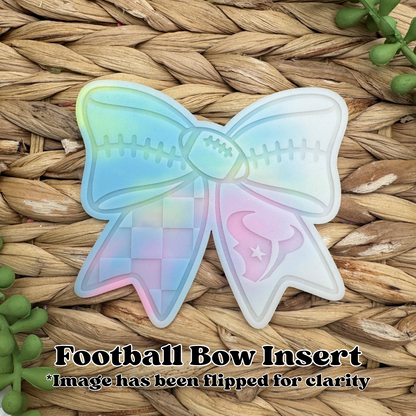 Texans Texas Football Bow Insert Freshie Mold