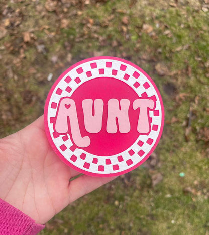 Aunt Round Insert for Circle Freshie Mold