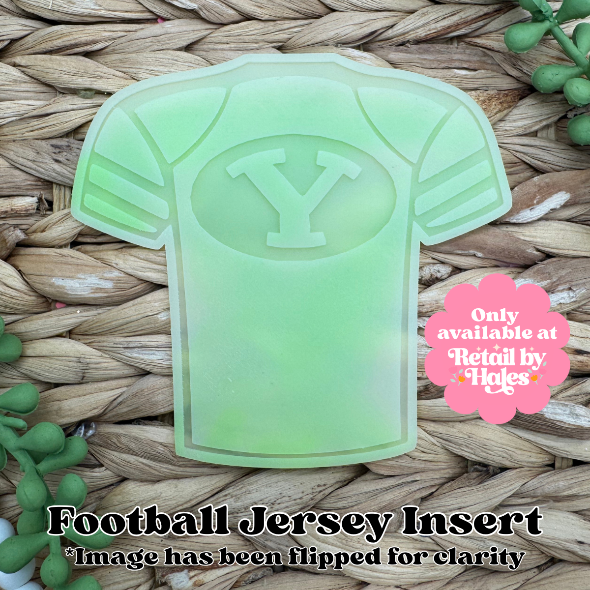 BYU Football Jersey Insert Freshie Mold