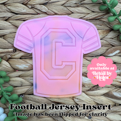 C Varsity Letter Football Jersey Insert Freshie Mold