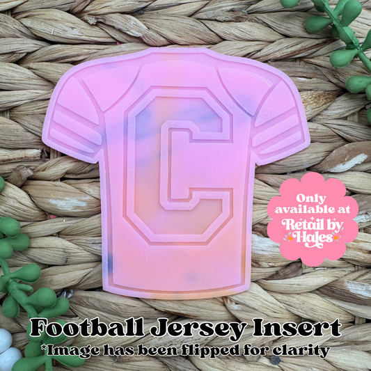 C Varsity Letter Football Jersey Insert Freshie Mold