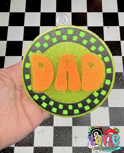 Dad Round Insert for Circle Freshie Mold