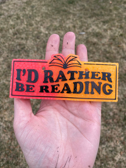 I'd Rather Be Reading Freshie Silicone Mold, aroma bead molds, freshie making supplies, popular freshie molds, best selling freshies, book