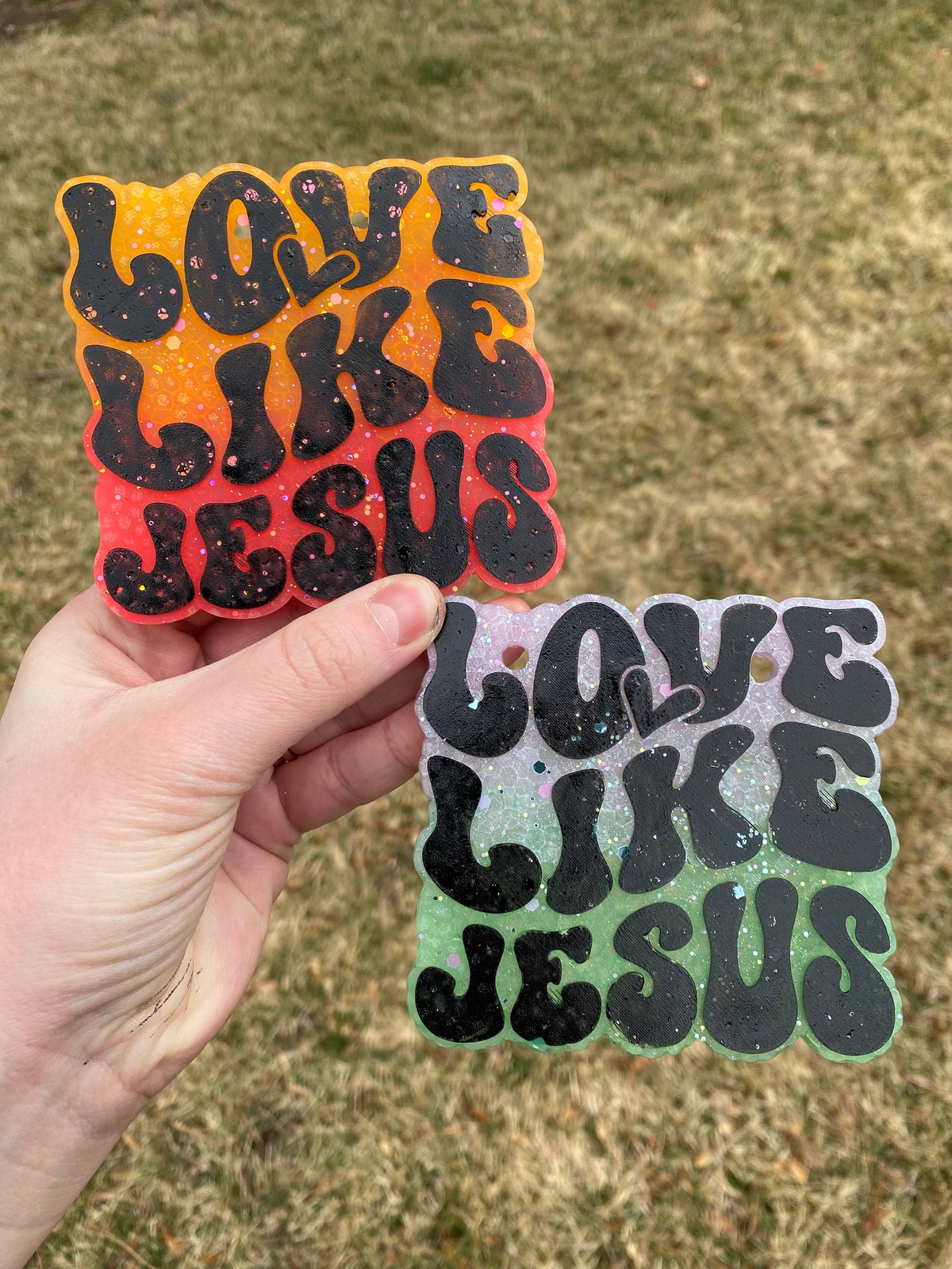 Love Like Jesus Freshie Silicone Mold, aroma bead molds, freshie making supplies, popular freshie molds, best selling freshies, Christian,