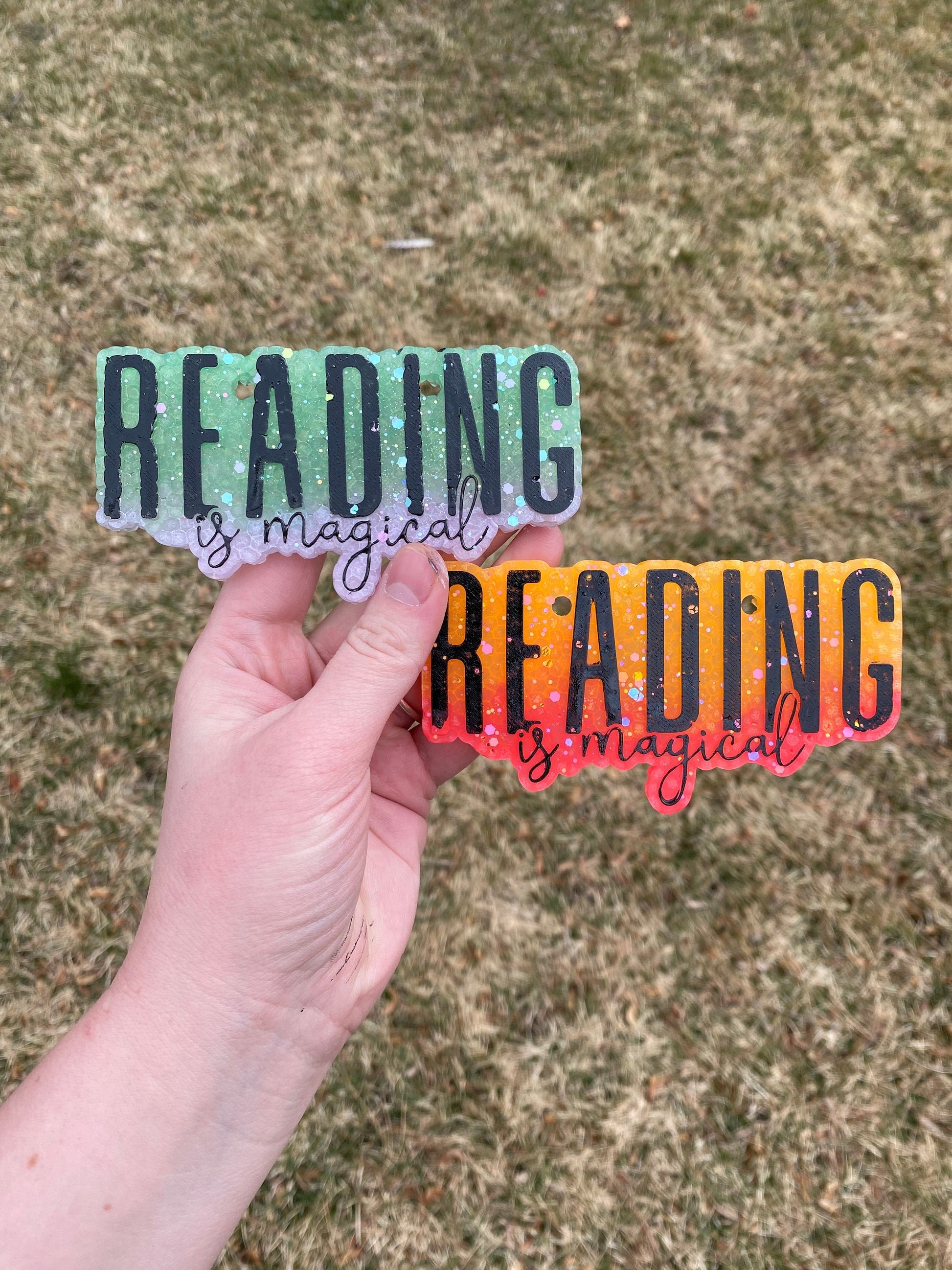 Reading is Magical Freshie Silicone Mold, aroma bead molds, freshie making supplies, popular freshie molds, best selling freshies, book