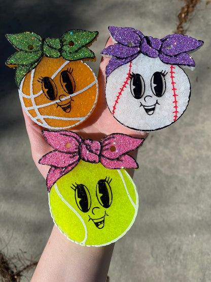 Tennis Ball with Bow Mold