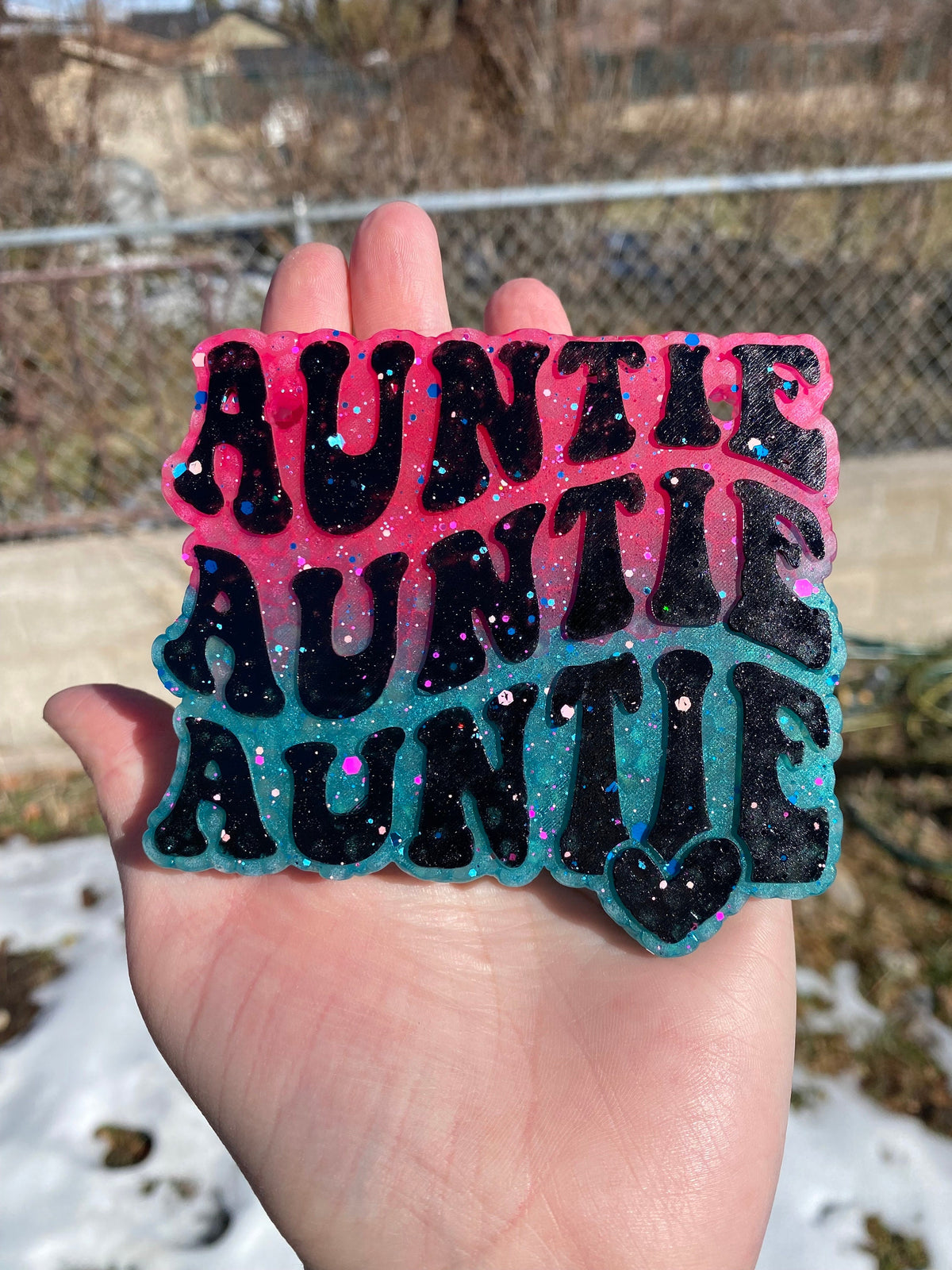 Auntie Freshie Silicone Mold, aroma bead molds, freshie making supplies, aunt freshie mold, bestselling freshie molds, best aunt,