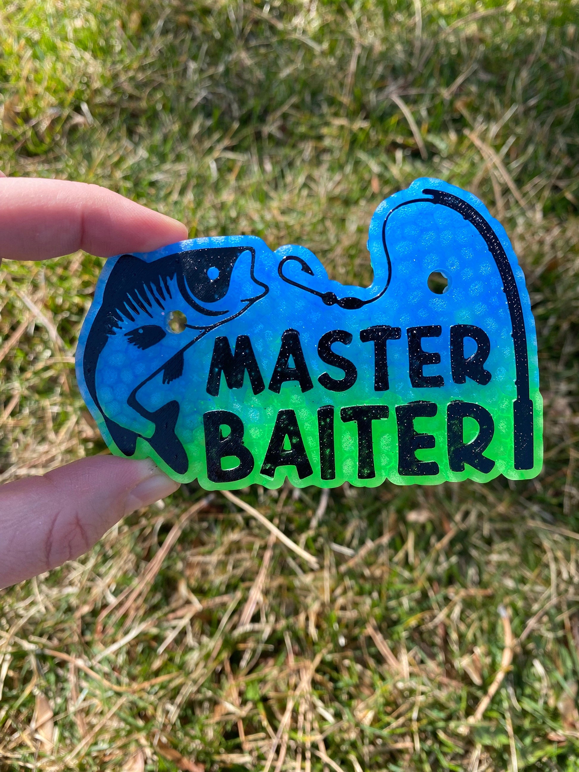 Master Baiter Fishing Freshie Mold, freshie supplies, silicone baking mold, freshie molds for men, adult humor freshie mold, dirty humor