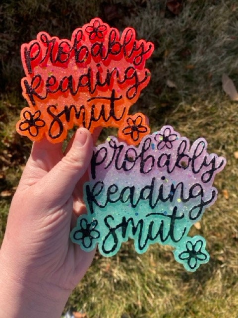 Probably Reading Smut Freshie Silicone Mold, aroma bead molds, freshie making supplies, popular freshie molds, best selling freshies, book