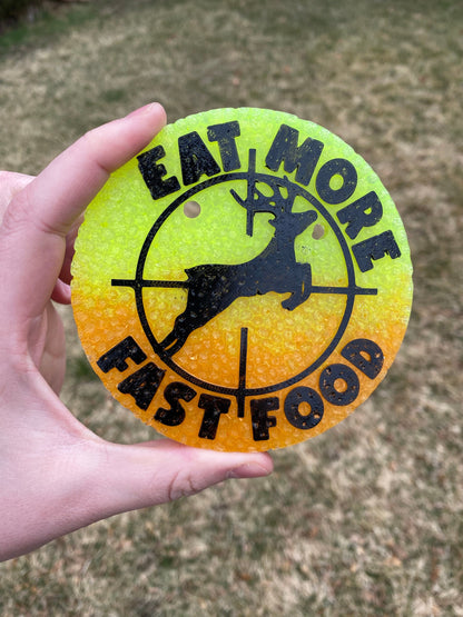 Eat More Fast Food Freshie Silicone Mold, fathers day,hunting freshie making supplies, husband freshie ideas, bestselling dad molds