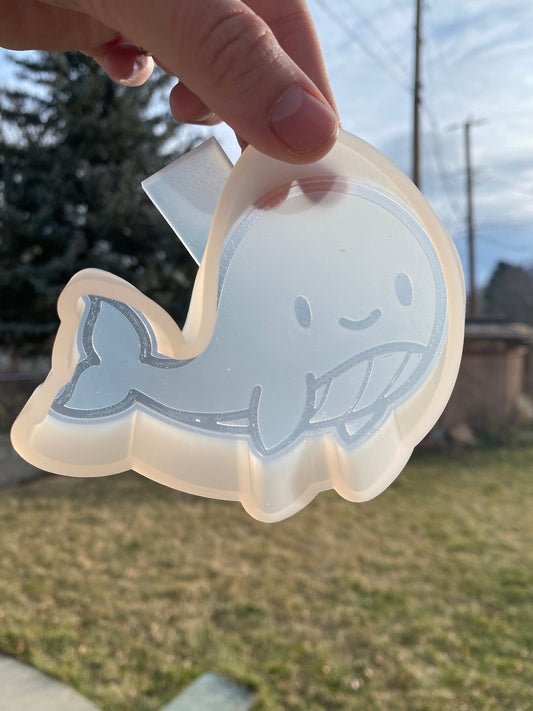 Whale Freshie Silicone Mold, aroma bead molds, freshie making supplies, animal freshie mold, bestselling freshie molds, sea creature