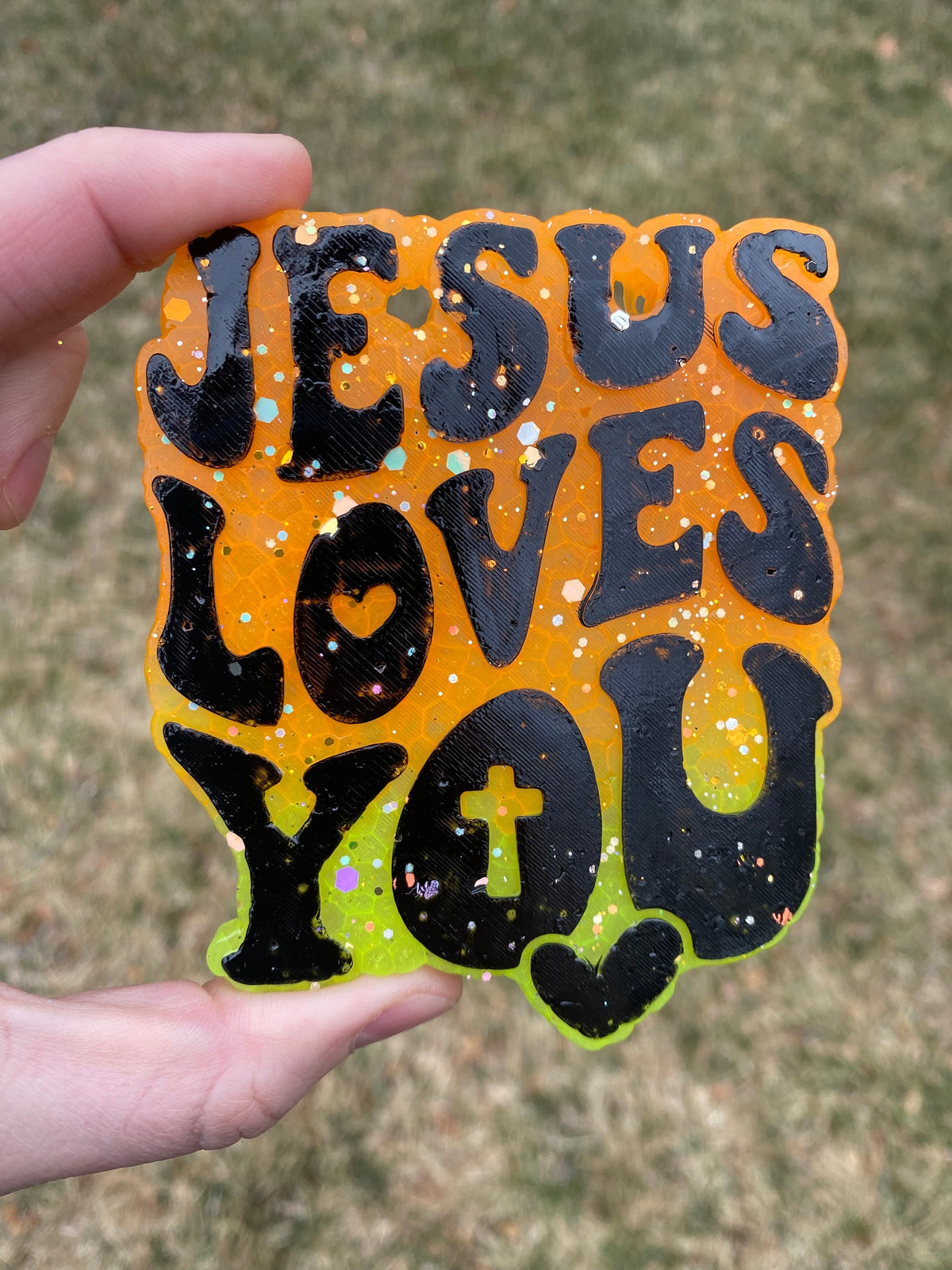 Jesus Loves You Freshie Silicone Mold, aroma bead molds, freshie making supplies, popular freshie molds, best selling freshies, Christian,